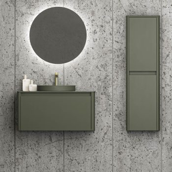 VAROBATH mueble de bano suspendido 1 cajon FUSE oliva Ral 6006 4.jpg