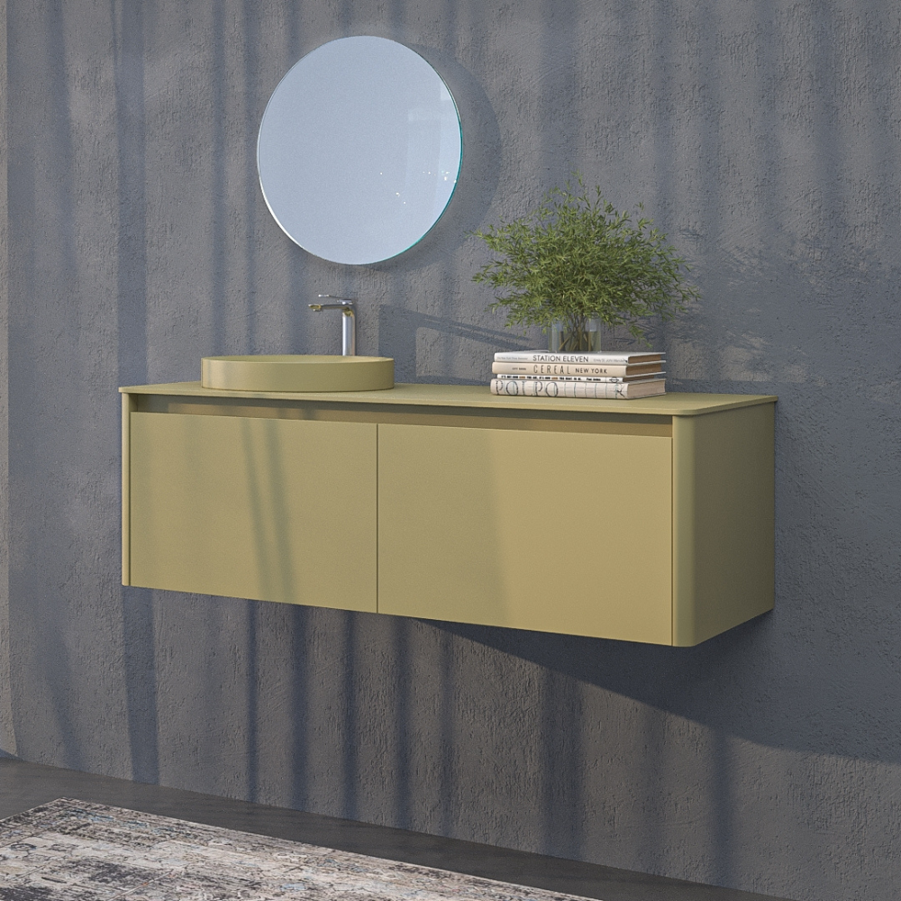 VAROBATH mueble de bano suspendido 2 cajones FUSE amarillo oliva RAL 1020 1.png