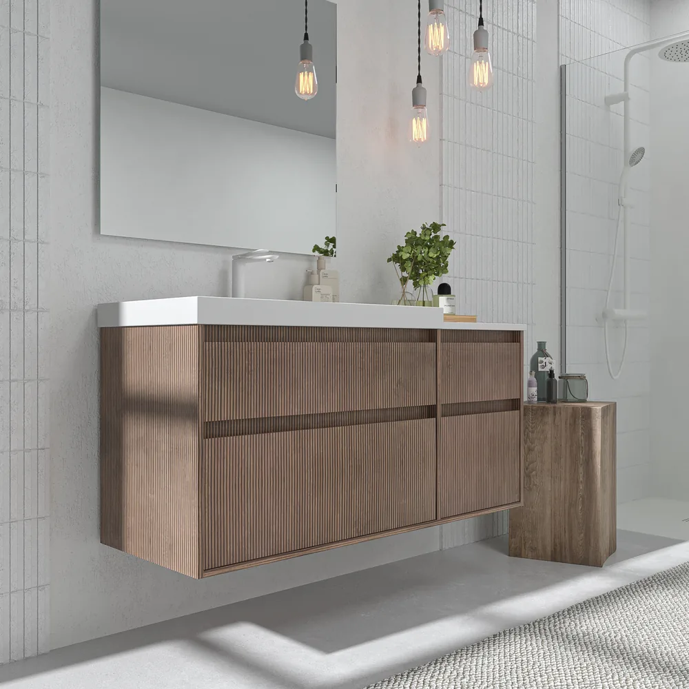 VAROBATH mueble de bano suspendido 4 cajones YOKO bastilla blanco 5.webp