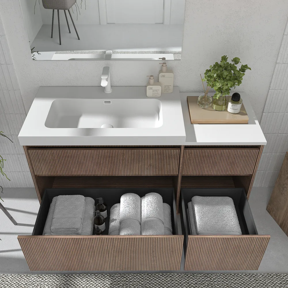 VAROBATH mueble de bano suspendido 4 cajones YOKO bastilla blanco.webp