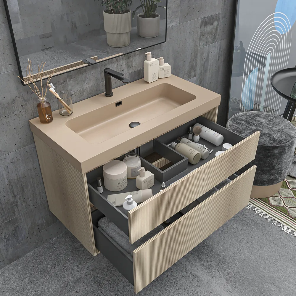 VAROBATH mueble de bano suspendido YOKO alcatrazo beige pardo 1011 1.webp