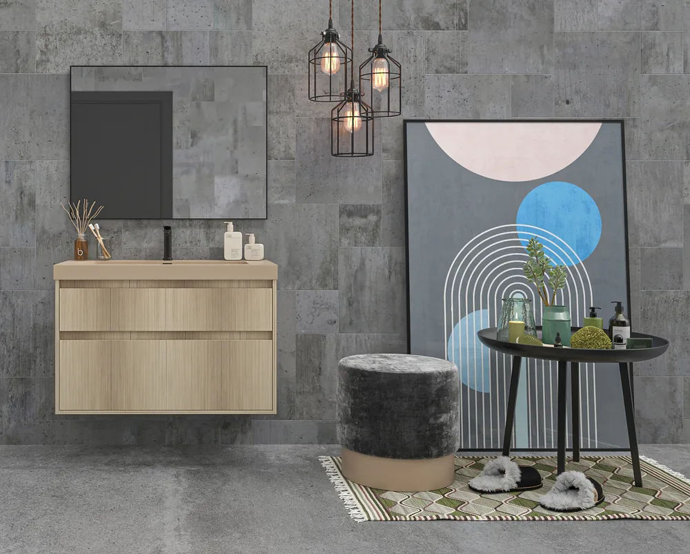 VAROBATH mueble de bano suspendido YOKO alcatrazo beige pardo 1011 3.webp