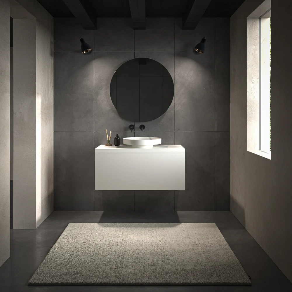 VAROBATH mueble suspendido 1 cajon TESIS blanco 2.webp