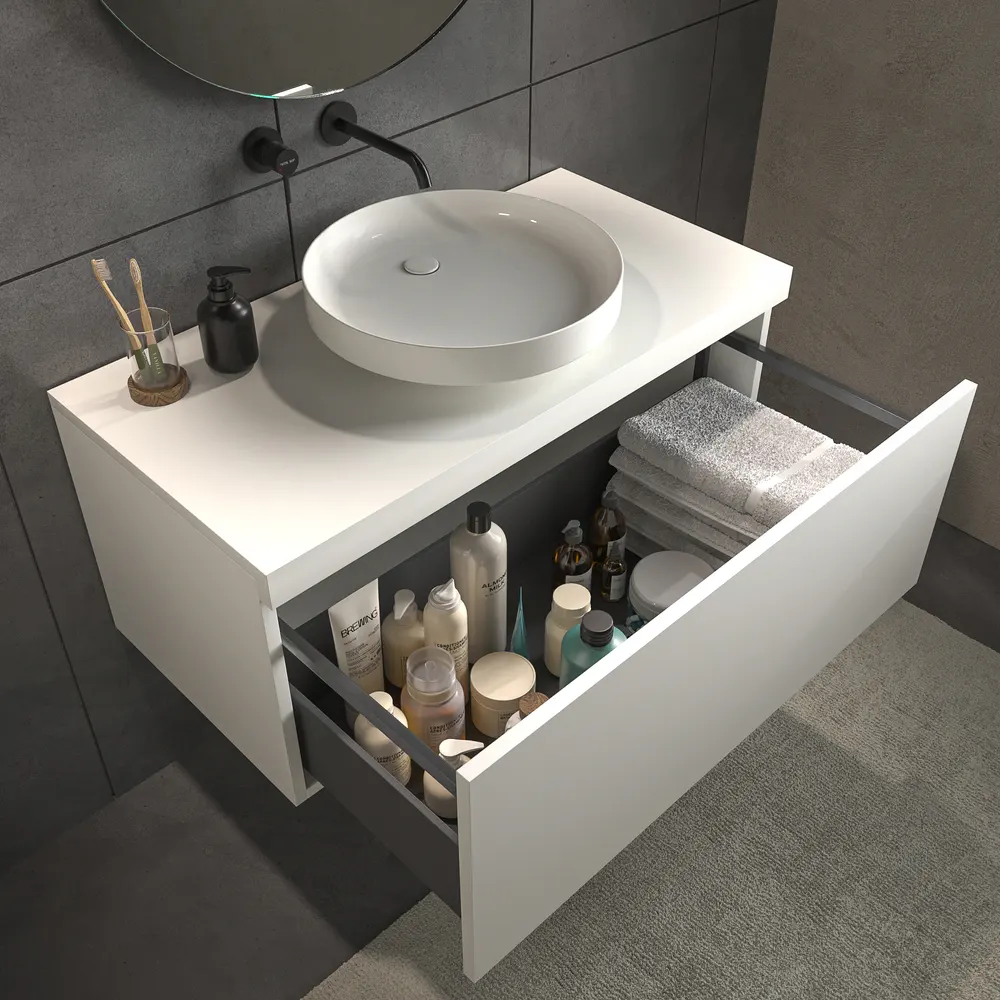 VAROBATH mueble suspendido 1 cajon TESIS blanco.webp