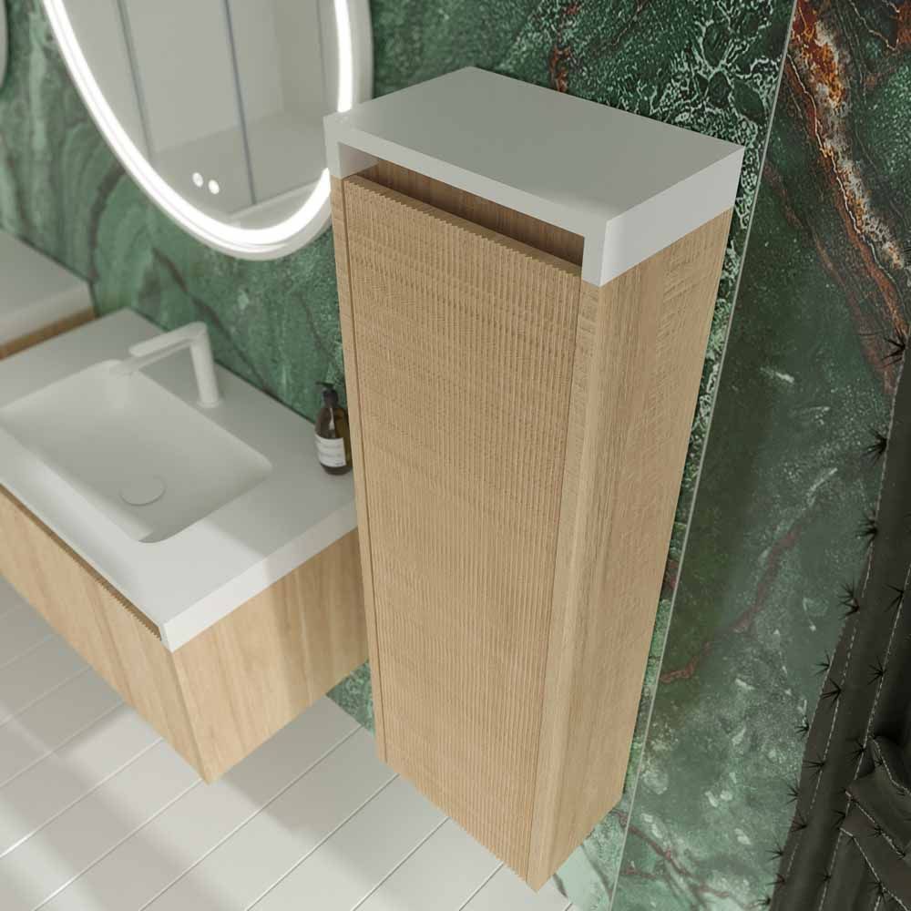 Varobath Columna BINARIO 1 puerta Roble Claro 2 1.jpg