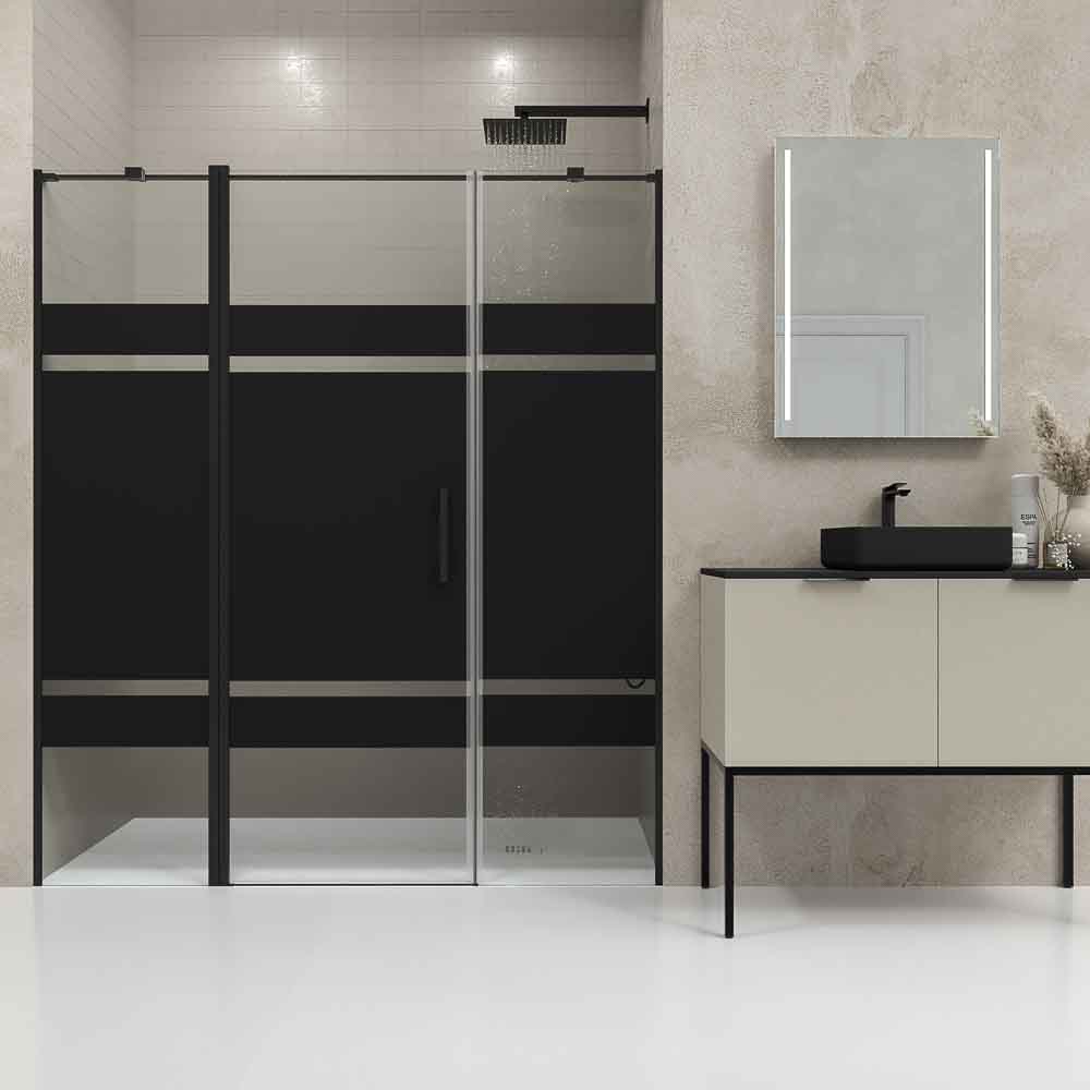 Varobath Mampara OPEN 2 fijos 1 puerta serigrafia VERO.jpg