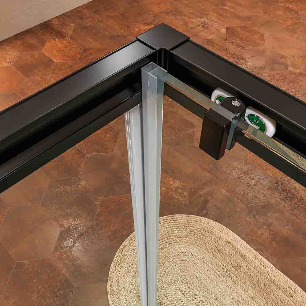 Varobath Mampara de ducha BASIC rectangular 2 fijos 1 puerta negro 6.jpg
