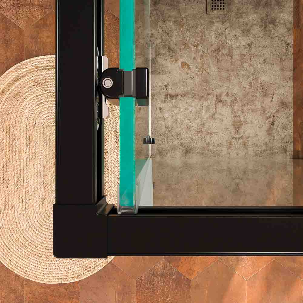 Varobath Mampara de ducha BASIC rectangular 2 fijos 1 puerta negro 9.jpg