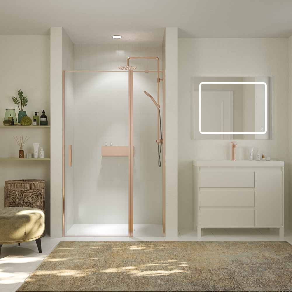 Varobath mampara ducha OPEN 1 fijo puerta abatible ORO ROSA.jpg