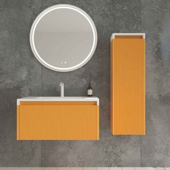 Varobath mueble BINARIO 1 cajon amarillo azafran1.jpg