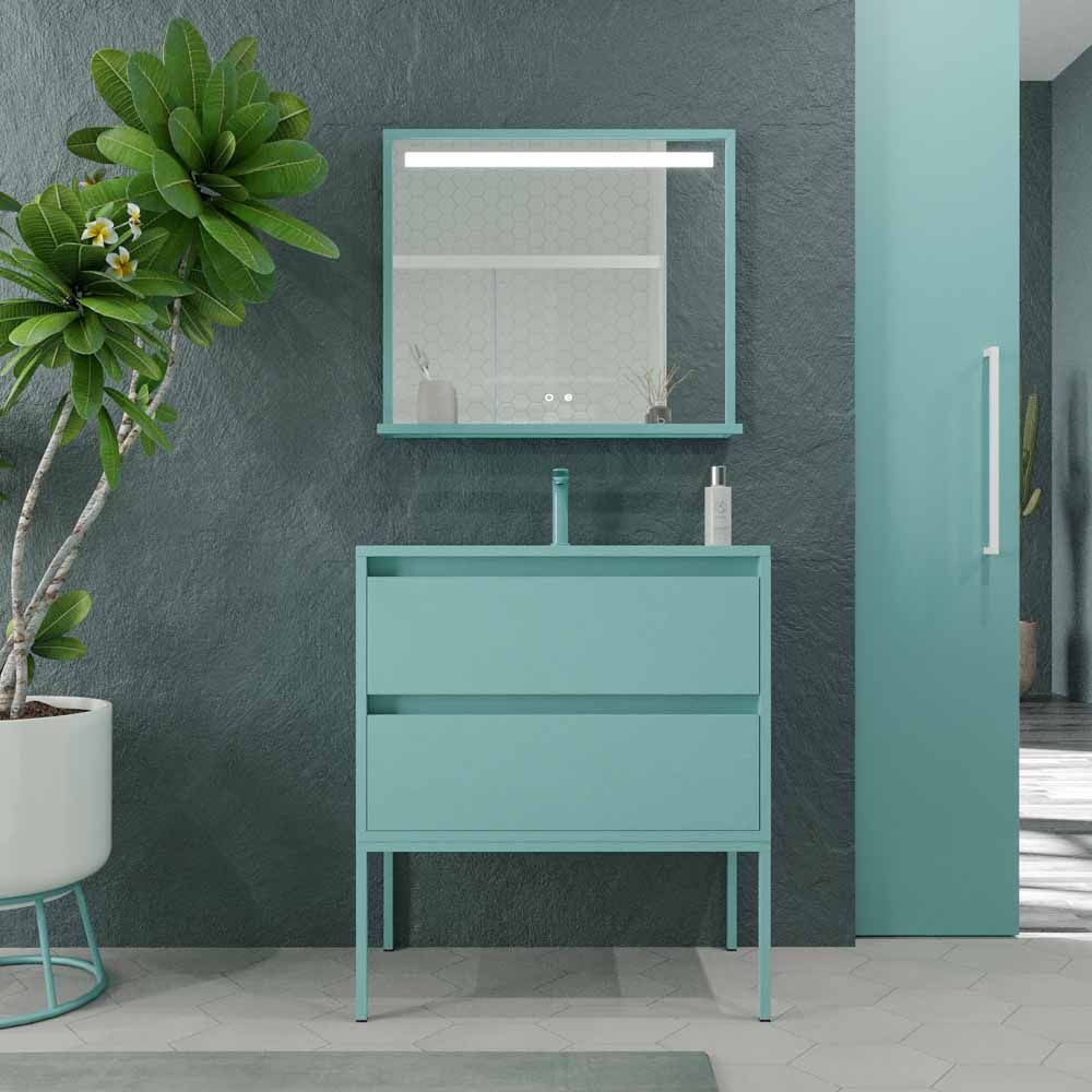 Varobath mueble bano con patas SMILE 2 cajones TURQUESA PASTEL.jpg