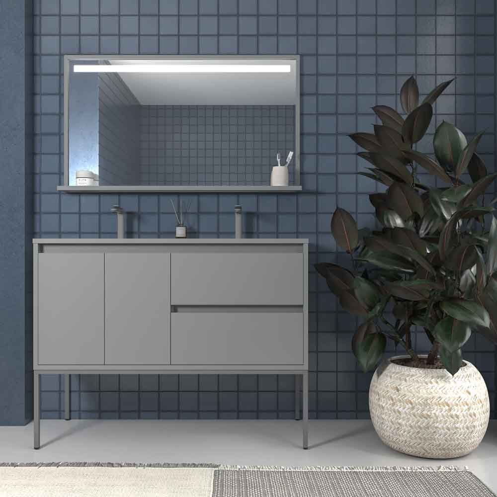 Varobath mueble de bano con patas SMILE 2 cajones 2 puertas GRIS POLVO.jpg