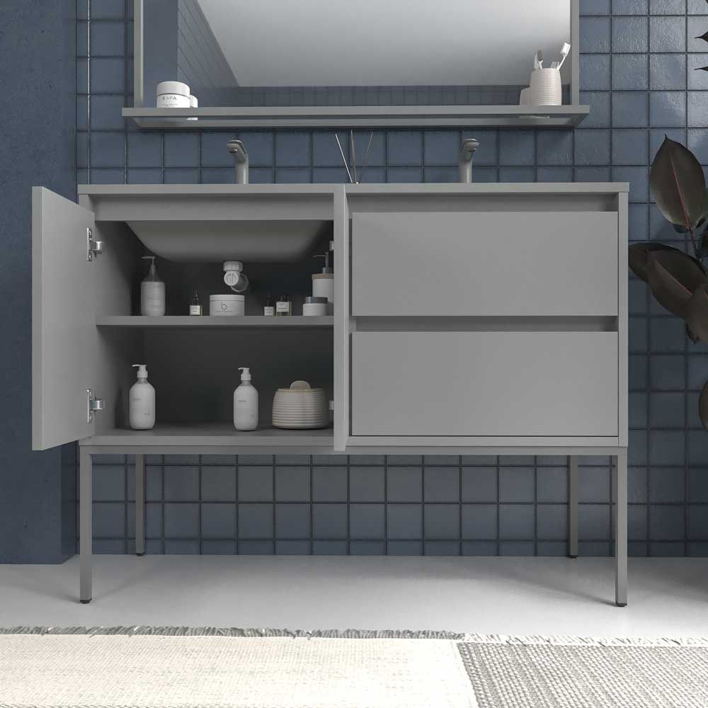 Varobath mueble de bano con patas SMILE 2 cajones 2 puertas GRIS POLVO2.jpg
