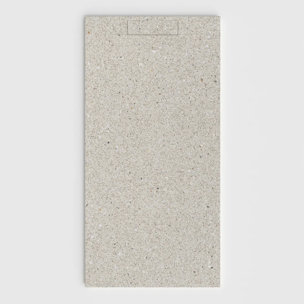 plato ducha plaster 3d terrazo concrete frontal.webp