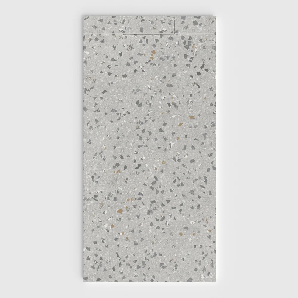 plato ducha plaster 3d terrazo crettario frontal.webp