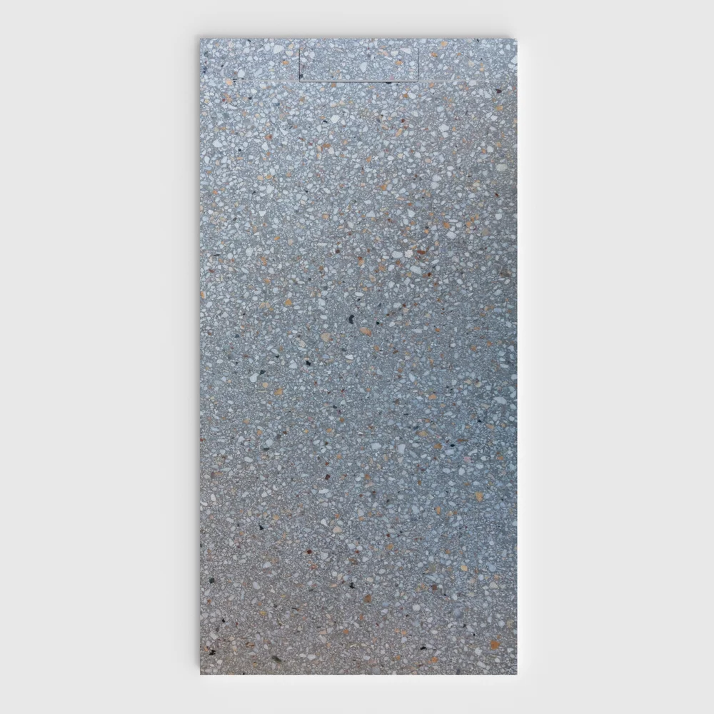 plato ducha plaster 3d terrazo decofracta frontal.webp