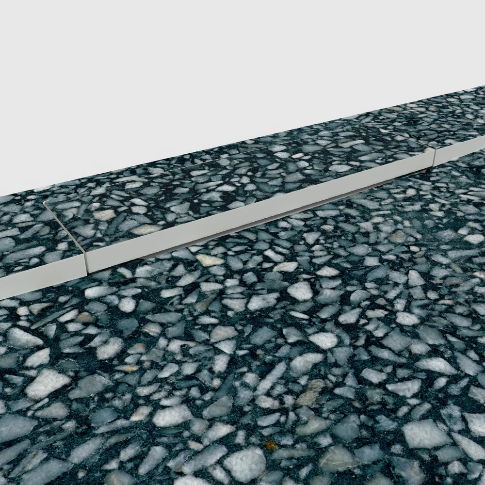 plato ducha plaster 3d terrazo fragmentino detalle.webp