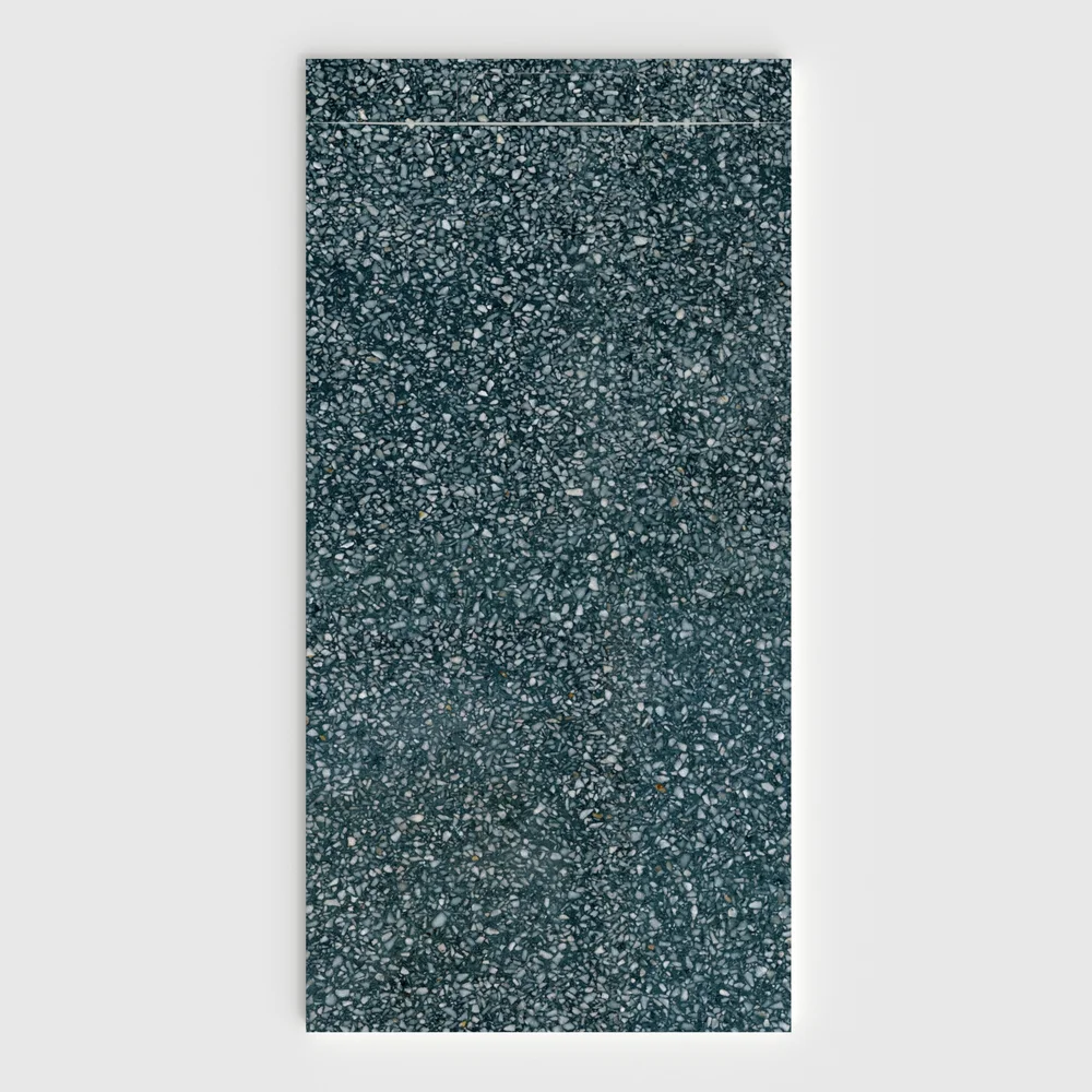 plato ducha plaster 3d terrazo fragmentino frontal.webp