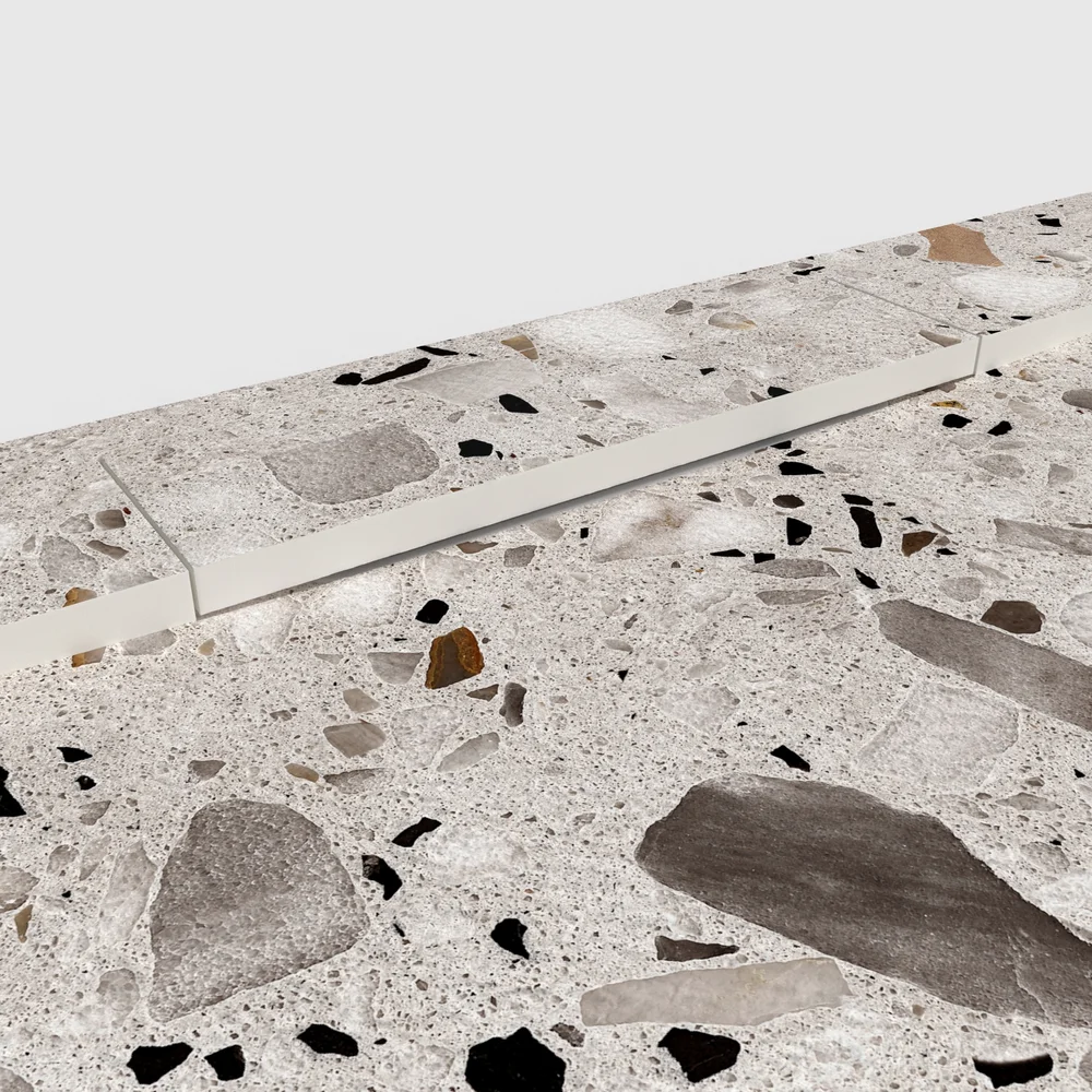 plato ducha plaster 3d terrazo granitura detalle.webp