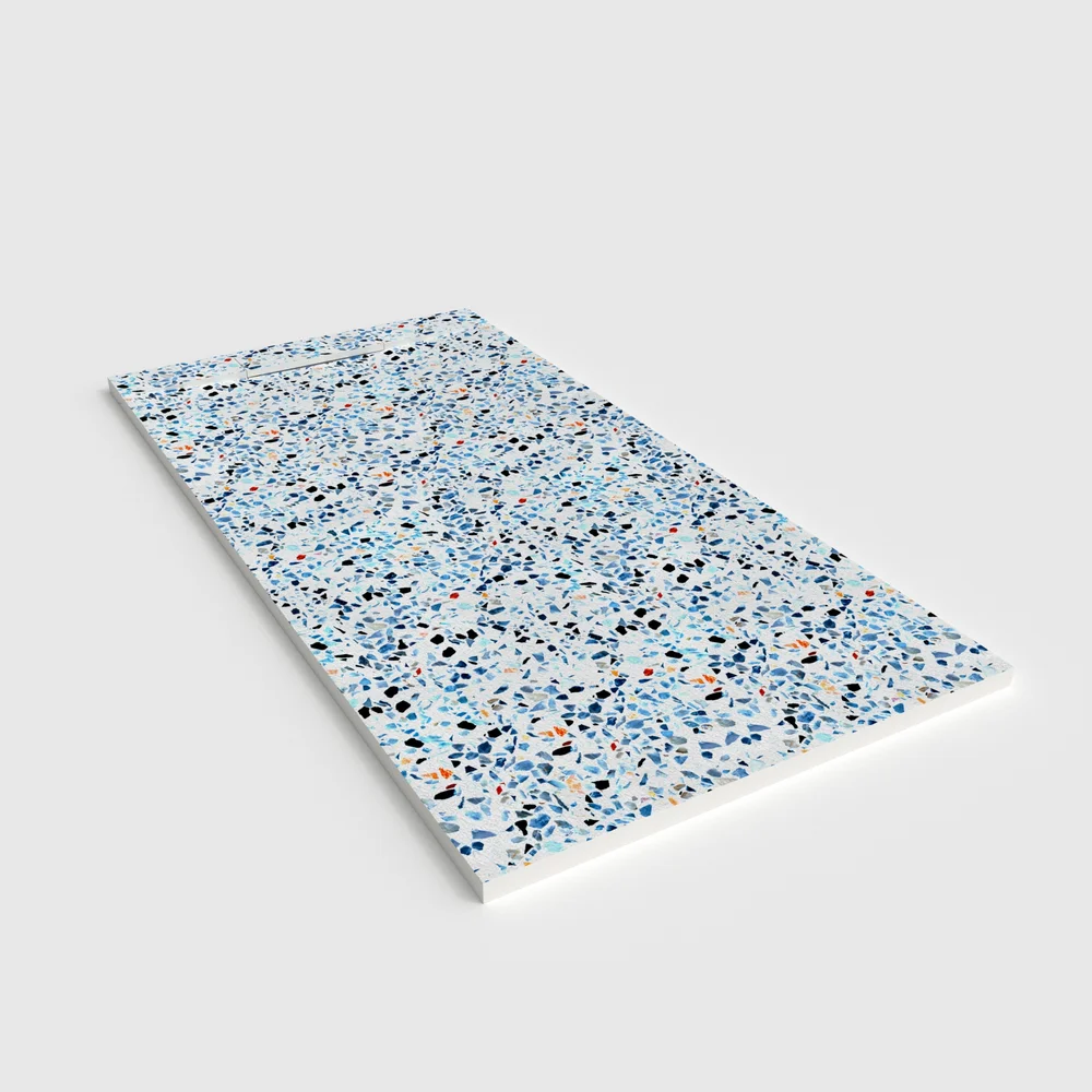 plato ducha plaster 3d terrazo spicolato perspectiva.webp