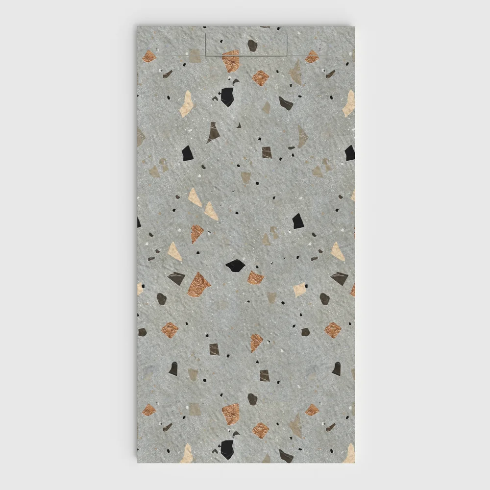 plato ducha plaster 3d terrazo terralviva frontal.webp