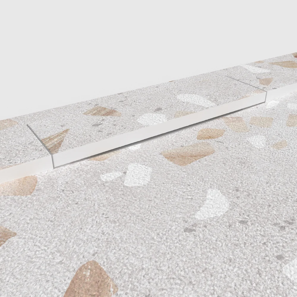 plato ducha plaster 3d terrazo vitraluxo detalle.webp