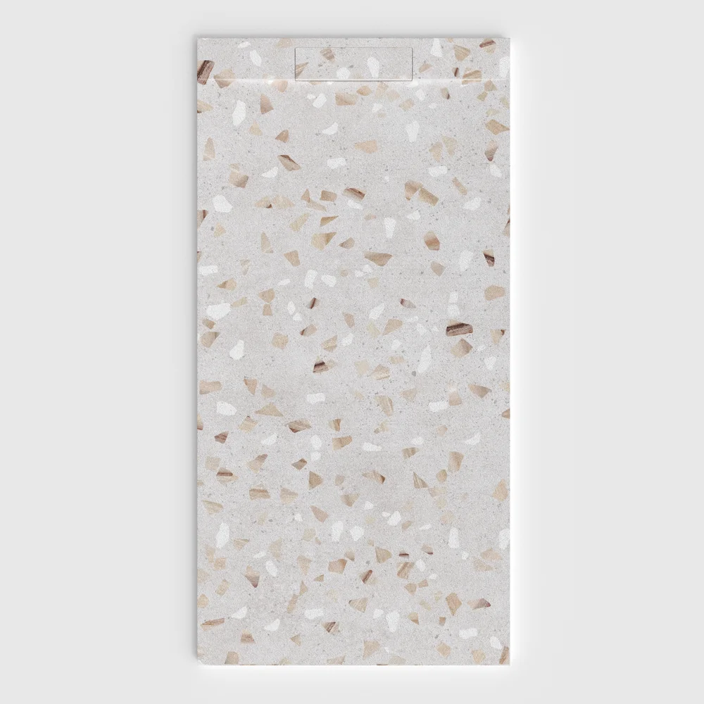 plato ducha plaster 3d terrazo vitraluxo frontal.webp