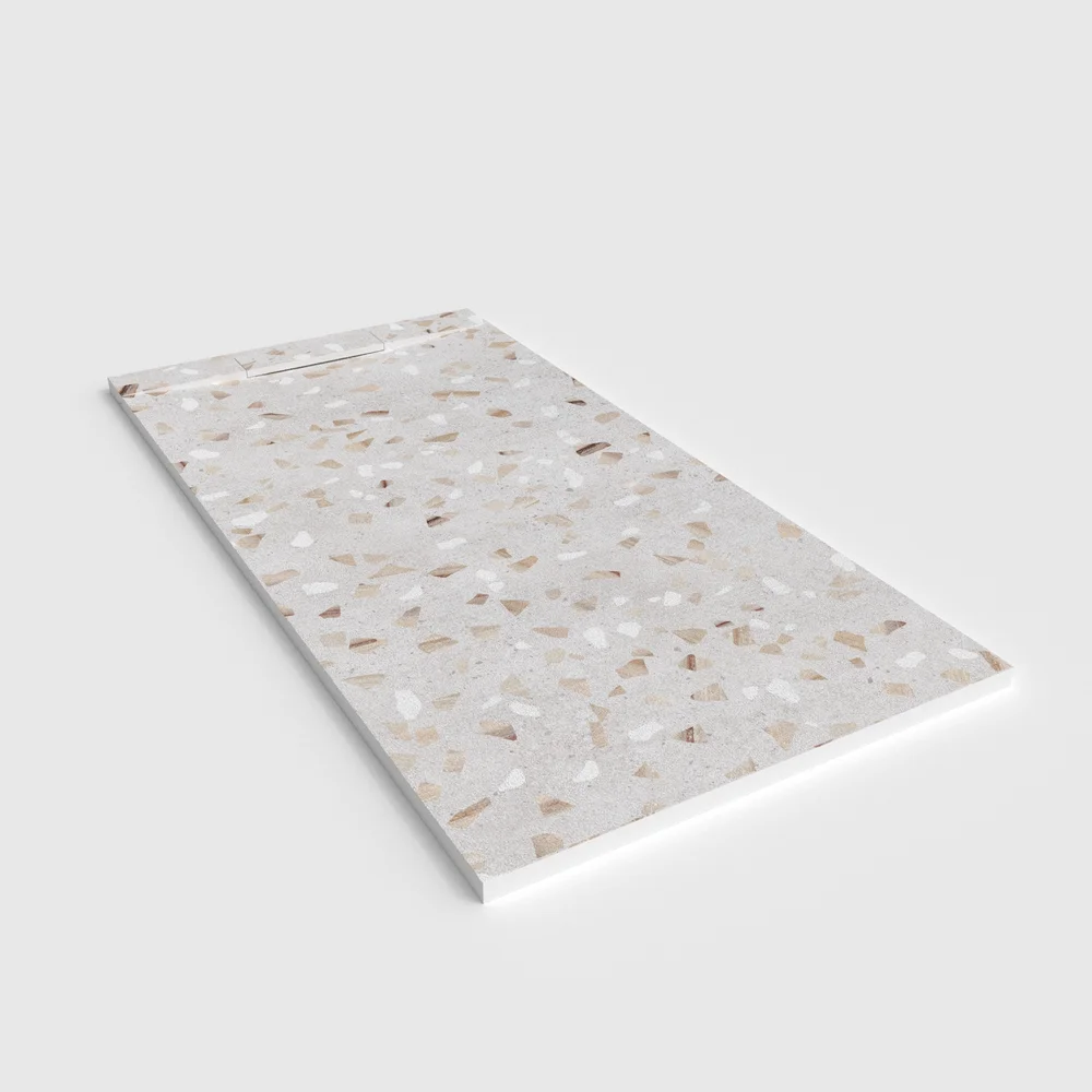 plato ducha plaster 3d terrazo vitraluxo perspectiva.webp
