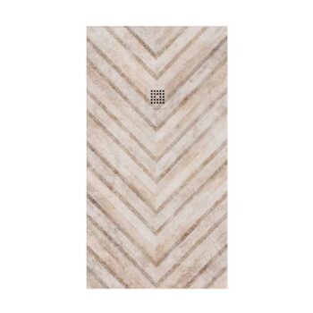 25 Plato de ducha resina Art-Deco textura pizarra Hall