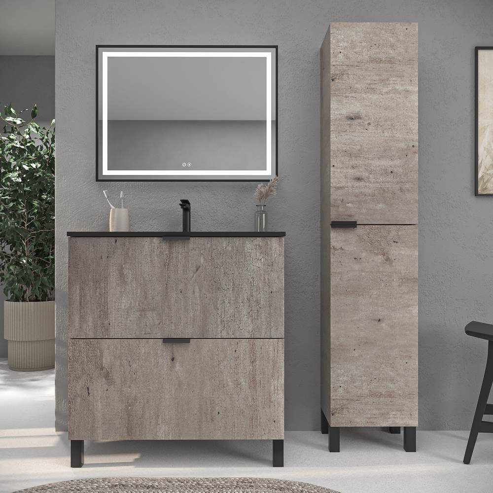 VAROBATH Varobath Mueble de bano con patas 2 cajones LUCE acabado HORMIGON 1.jpg
