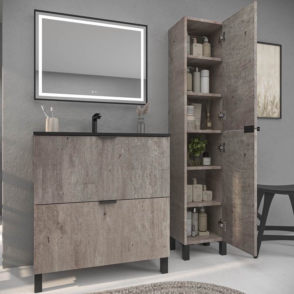 VAROBATH Varobath Mueble de bano con patas 2 cajones LUCE acabado HORMIGON 3.jpg