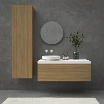 VAROBATH mueble de bano TESIS suspendido 1 cajon nogal fausto.webp