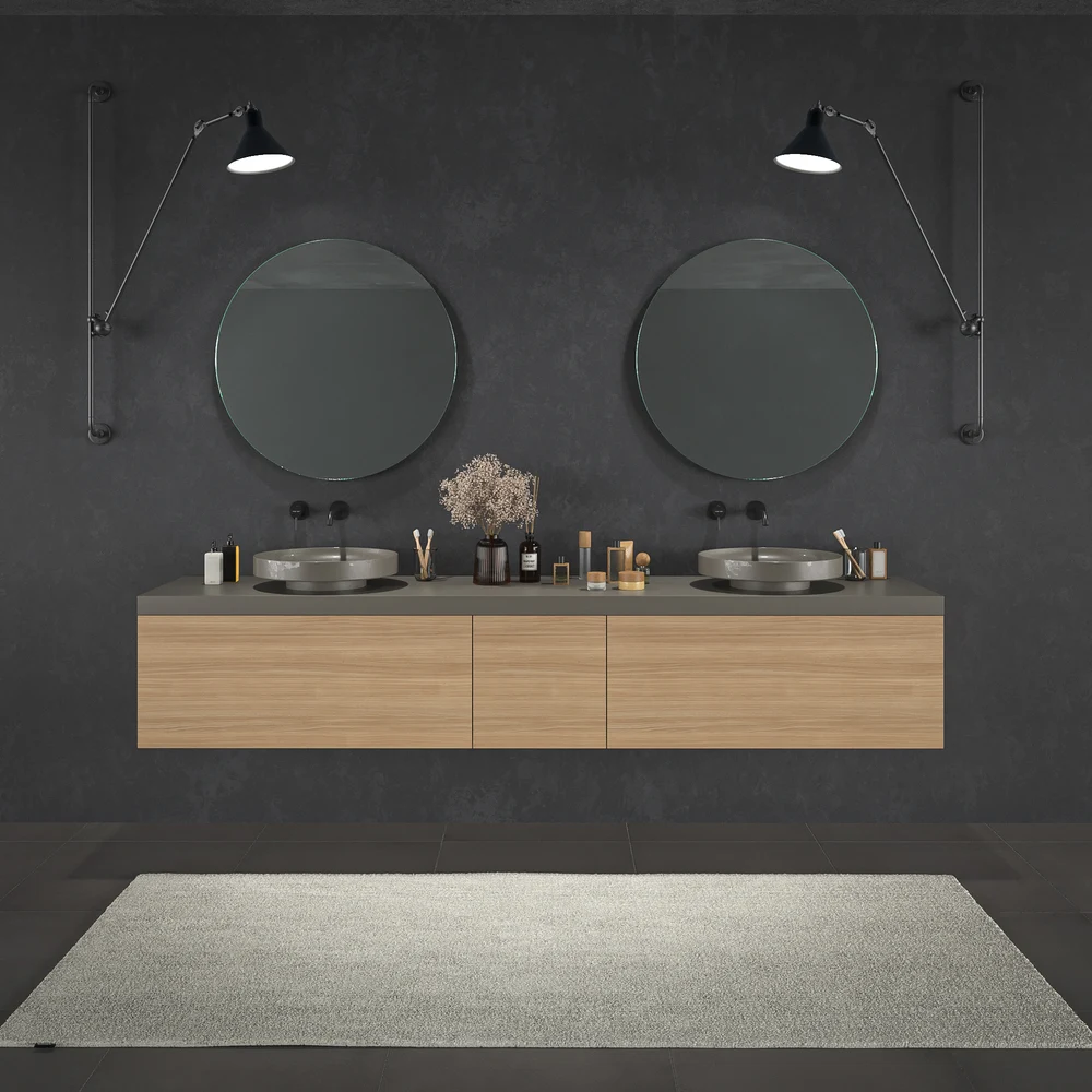 VAROBATH mueble de bano TESIS suspendido 3 cajones nogal bohemia 3.webp