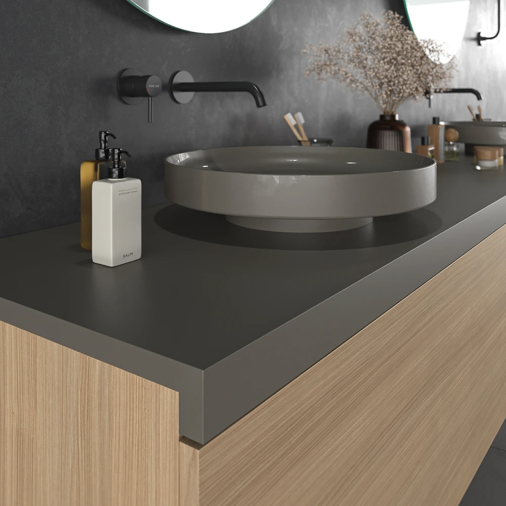 VAROBATH mueble de bano TESIS suspendido 3 cajones nogal bohemia.webp