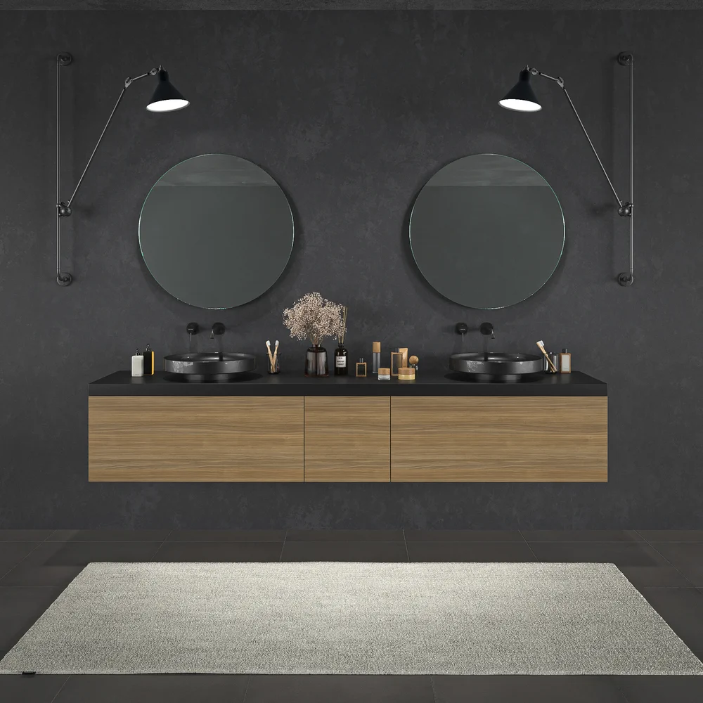 VAROBATH mueble de bano TESIS suspendido 3 cajones nogal fausto 3.webp