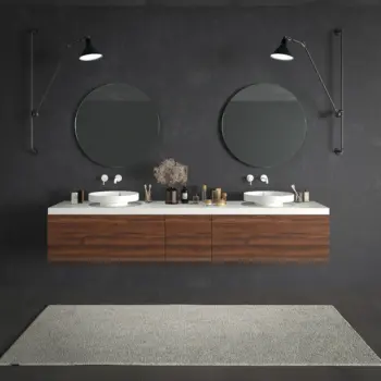 VAROBATH mueble de bano TESIS suspendido 3 cajones nogal valentina 3.webp