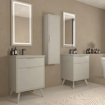 VAROBATH mueble de bano con patas KLUM 2 cajones acabado gris seda 7044 1.webp