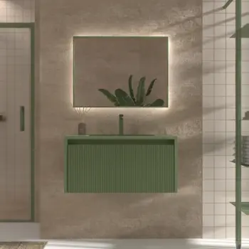 VAROBATH mueble de bano suspendida 1 cajon VERDE RESEDA ral 6011 1.webp