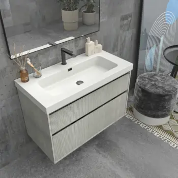 VAROBATH mueble de bano suspendido 2 cajones YOKO polar blanco 4.webp
