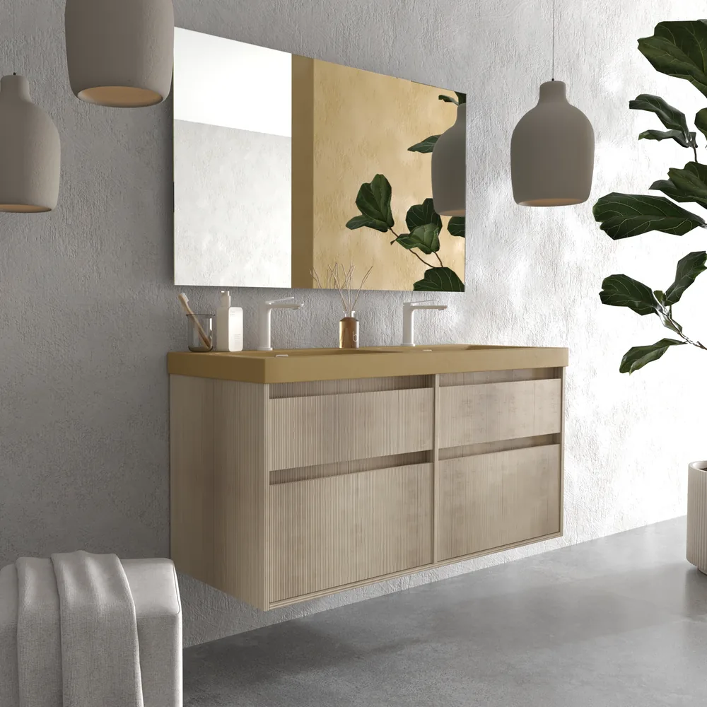 VAROBATH mueble de bano suspendido 4 cajones YOKO alcatrazo moka 6.webp