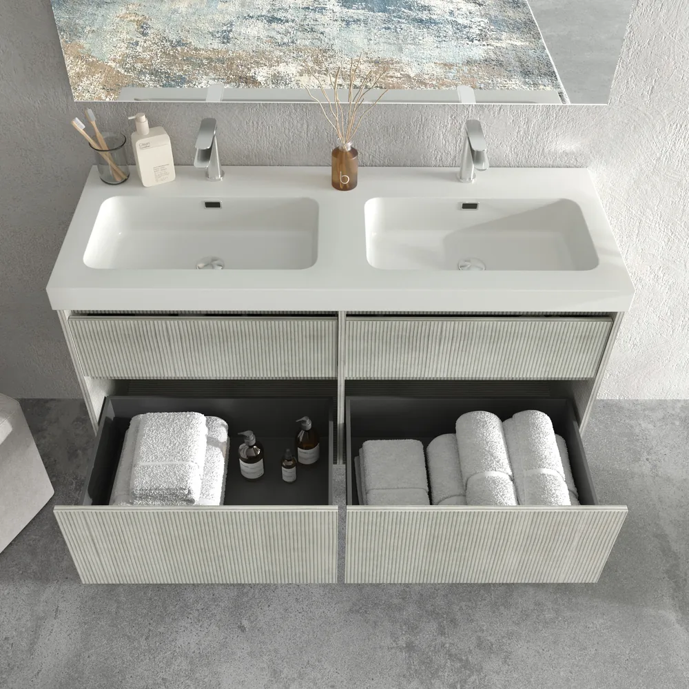 VAROBATH mueble de bano suspendido 4 cajones YOKO polar blanco 1.webp