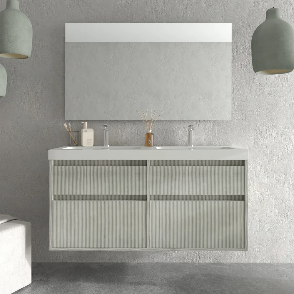 VAROBATH mueble de bano suspendido 4 cajones YOKO polar blanco 3 1.webp