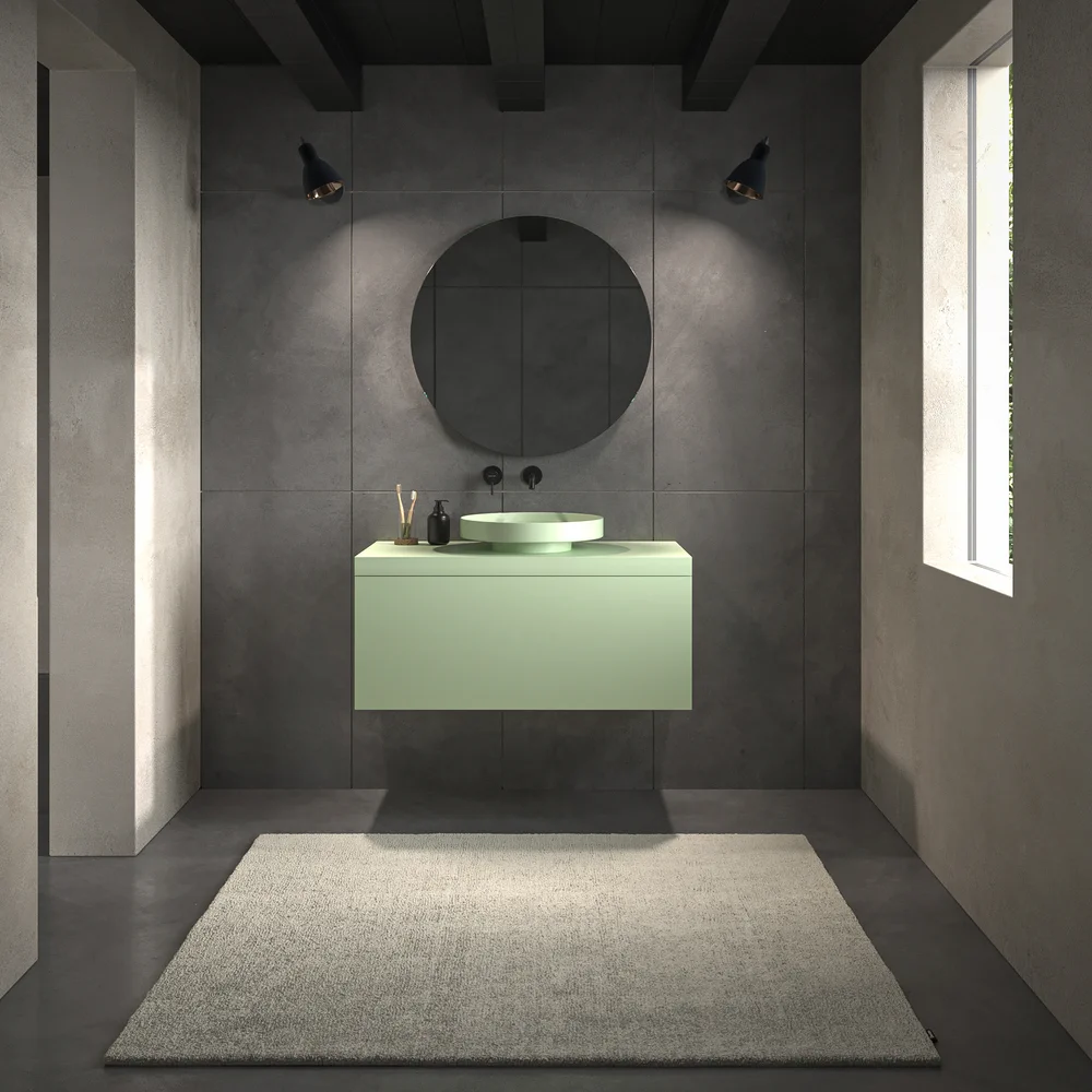 VAROBATH mueble suspendido 1 cajon TESIS verde blanquecino 2.webp