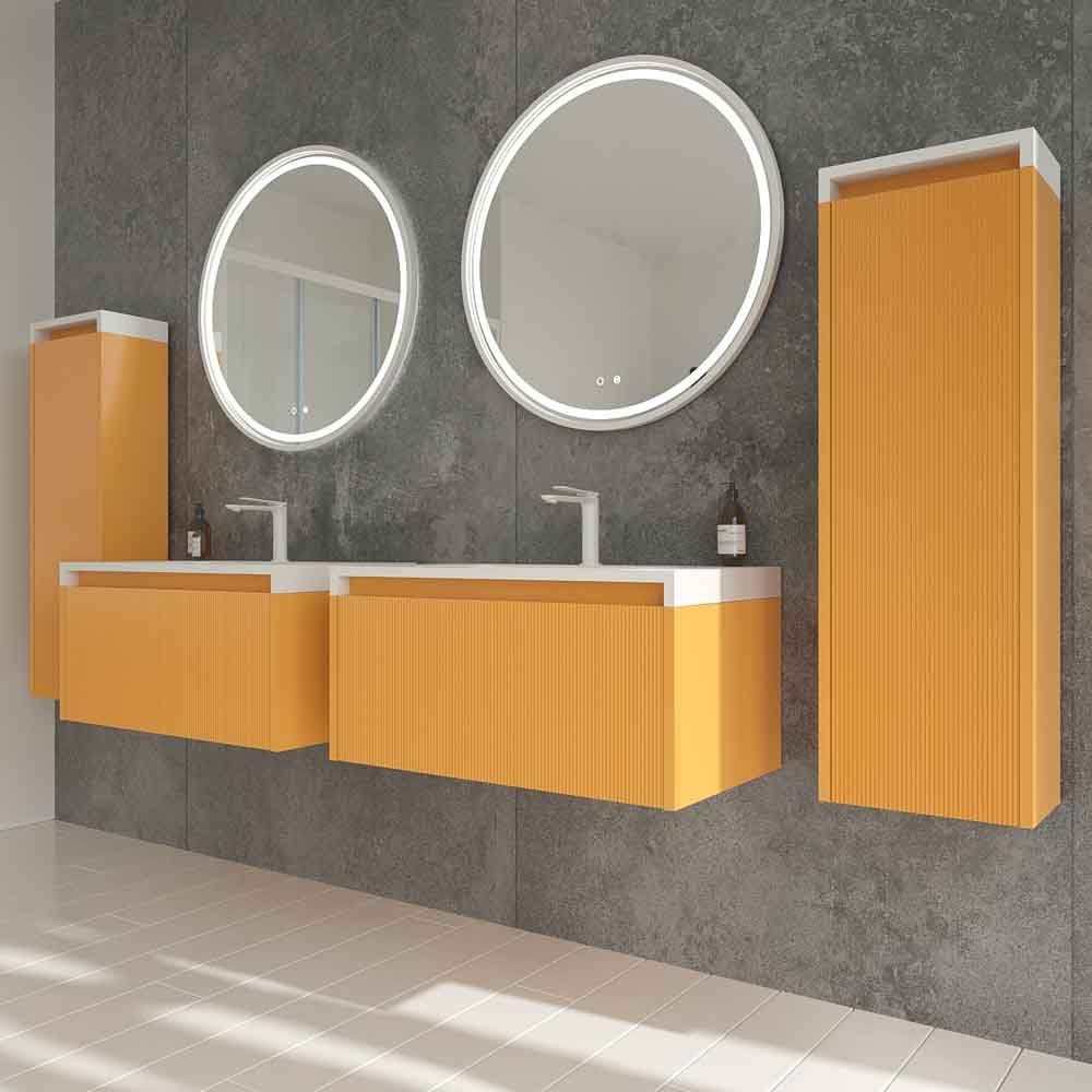 Varobath mueble BINARIO 1 cajon amarillo azafran.jpg