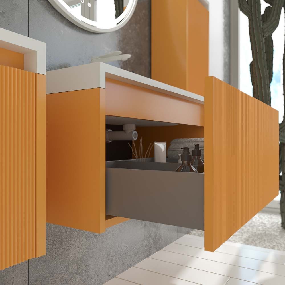 Varobath mueble BINARIO 1 cajon amarillo azafran3.jpg