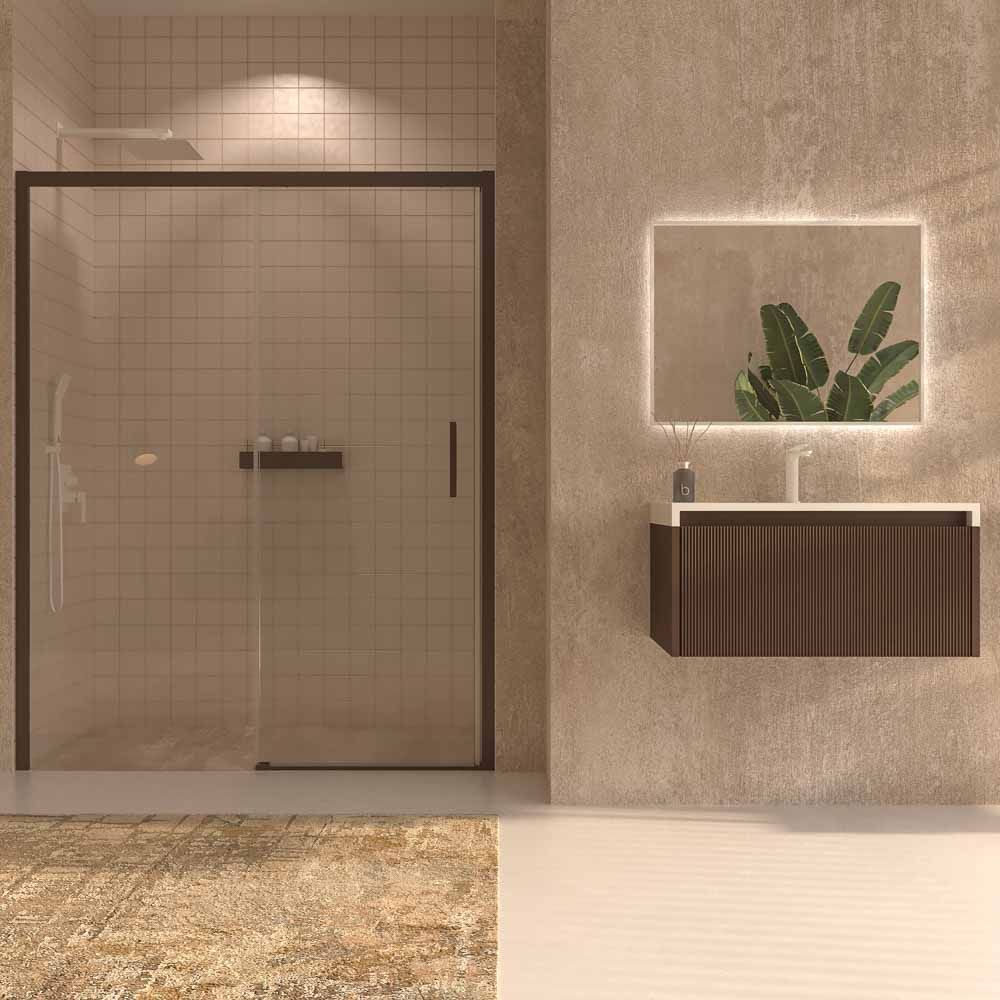 Mueble de baño BINARIO suspendido 1 cajón acabado BLANCO