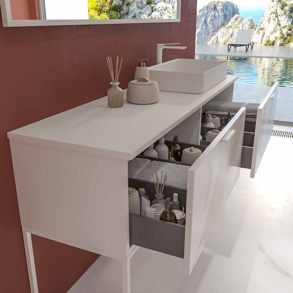 Varobath mueble baño GRATE calacatta gold con patas5