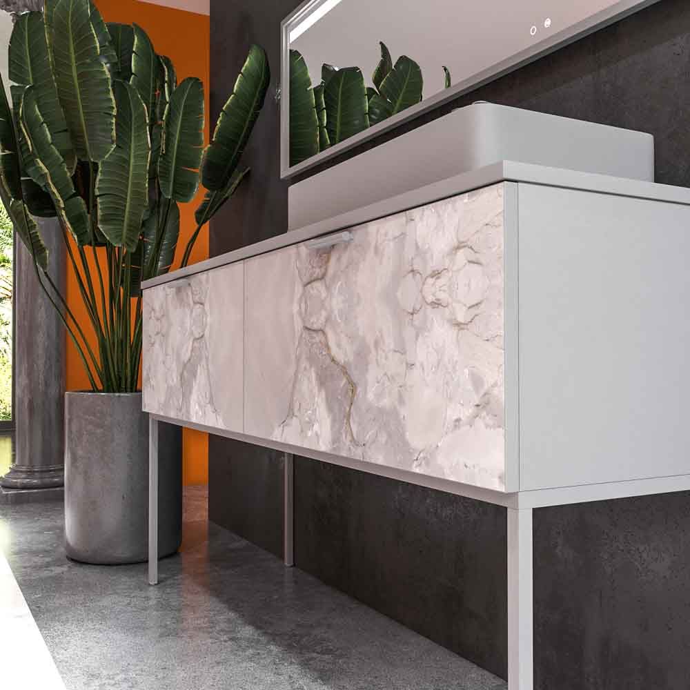 Varobath mueble baño GRATE onix gris con patas3