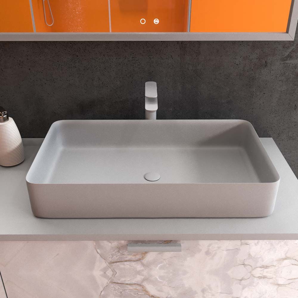Varobath mueble baño GRATE onix gris con patas8