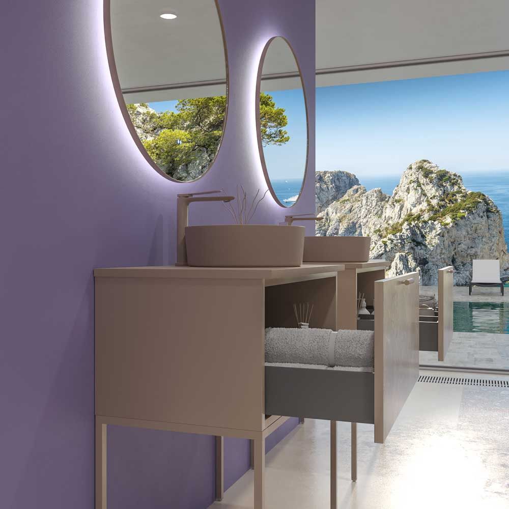 Varobath mueble de baño GRATE onix moka 4
